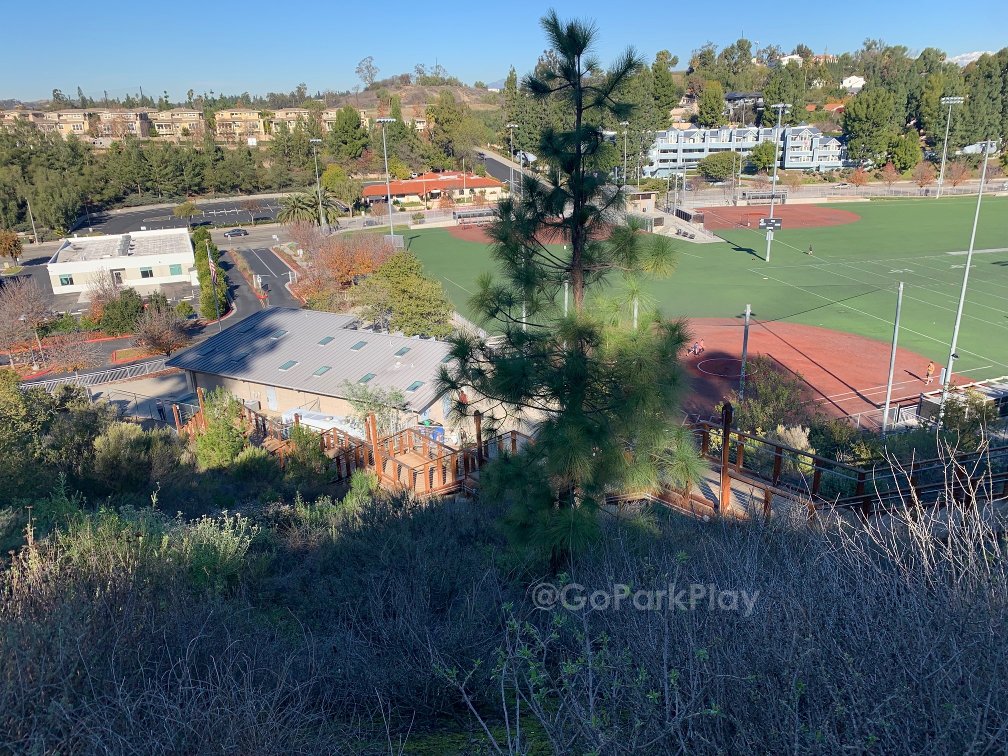 Hillcrest Park Stairs & Lions Field