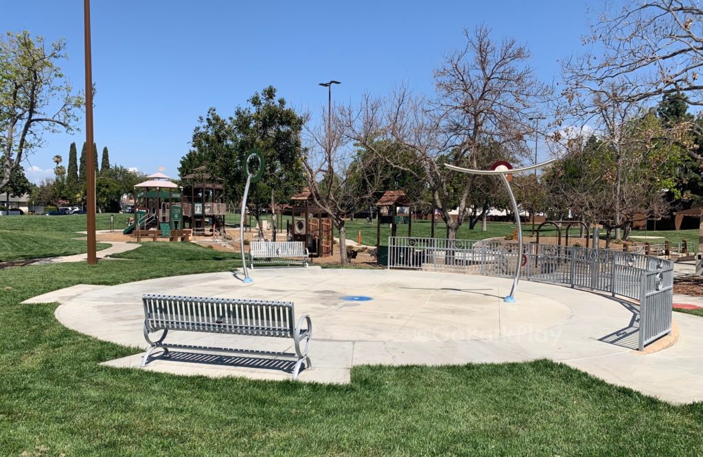 Frontier park splash pad in Tustin CA