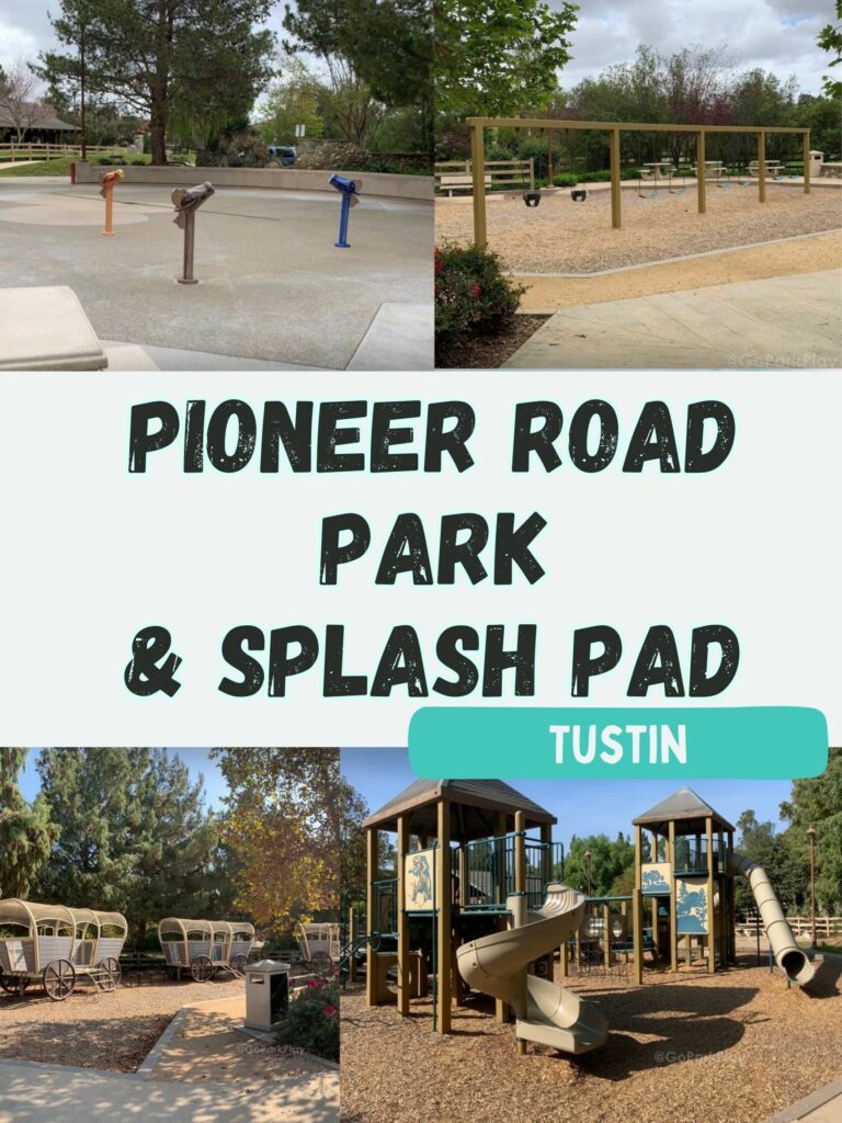 Pioneer Road Park splash pad with horse water sprayers in Tustin CA